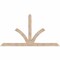 Ekena Millwork Richland Smooth Timber Gable Bracket, Douglas Fir, 108"W x 58"H x 5 1/2"D x 5 1/2"F, 13/12 Pitch GBW108X58X0606RIC00SDF - alternate 1